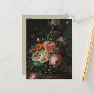 Vintage Dutch Master Still Life Rachel Ruysch Postcard