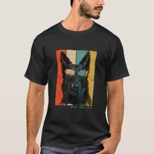 Vintage Dutch Shepherd Dog Mum Dad Kids Men Women T-Shirt