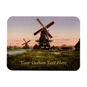 Vintage Dutch Windmills magnet