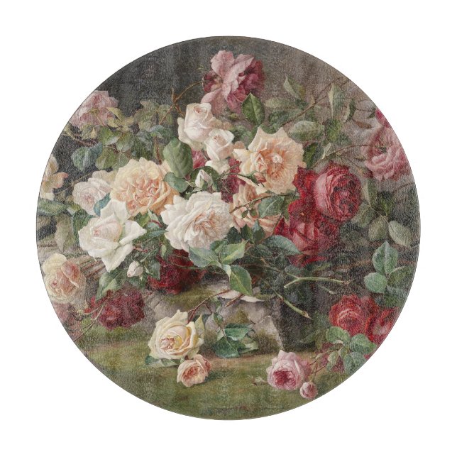 Vintage E. Hariel Rose Still Life       Cutting Board (Front)