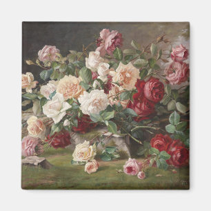 Vintage E. Hariel Rose Still Life Magnet