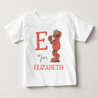 Vintage - E is for Elmo | Add Your Name Baby T-Shirt