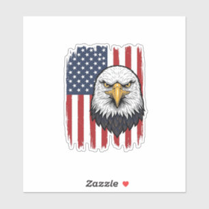 Vintage Eagle American Flag Patriotic Shirt Design