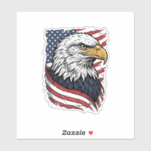 Vintage Eagle American Flag Patriotic Shirt Design