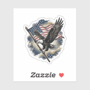 Vintage Eagle Flag Patriotic Shirt Design_1