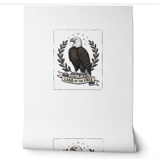 Vintage Eagle Land of the Free Patriotic Shirt Des Wallpaper