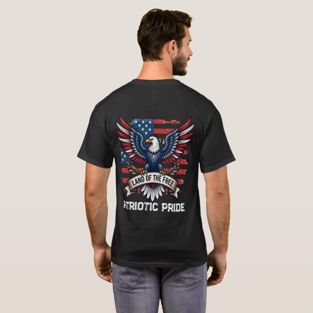 Vintage Eagle Patriotic Pride T-Shirt (Back Full)