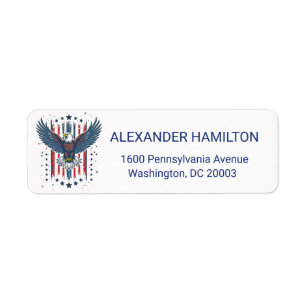 Vintage Eagle Return Address Label