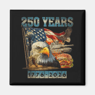 Vintage Eagle Usa Flag 250 Years 1776-2026 250th B Magnet