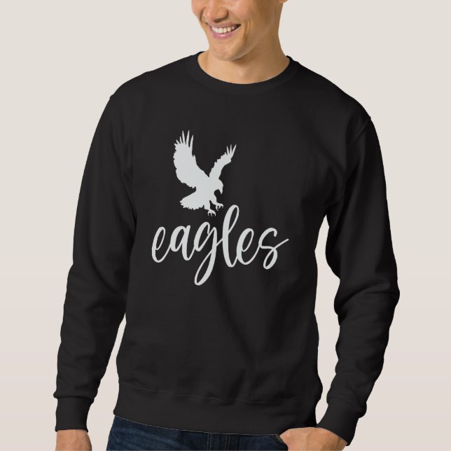 Vintage Eagles Flying Bird Inspirational Eagles Fl Sweatshirt (Front)