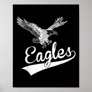 Vintage Eagles Flying Bird Inspirational Poster