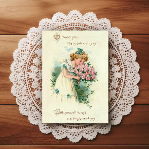 Vintage Early 1900's Birthday Greeting Postcard