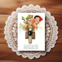 Vintage Early 1900's Birthday Greeting Postcard