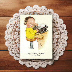 Vintage Early 1900's Birthday Greeting Postcard