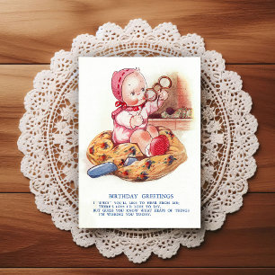 Vintage Early 1900's Birthday Greeting Postcard