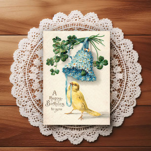 Vintage Early 1900's Birthday Greeting Postcard