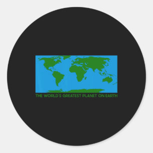 Vintage Earth Day Dad Joke Meme Apparel Classic Round Sticker