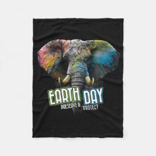 Vintage Earth Day Earth Day Shirt For Women2  Fleece Blanket