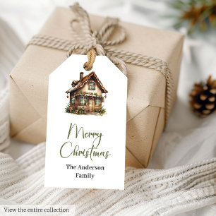 Vintage Earthy Minimalist Neutral Cosy Christmas Gift Tags