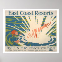 Vintage East Coast Resorts Swimming Travel Vacatio