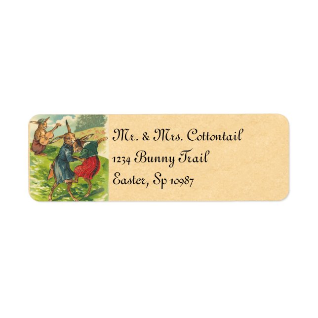 Vintage Easter Address Labels (Front)