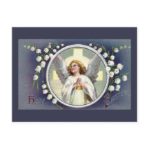 Vintage Easter Angel and Lily of the Valley