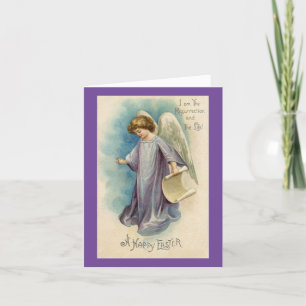 Vintage Easter Angel Holiday Card