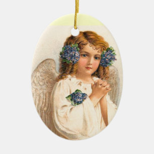 Vintage Easter Angel Ornament