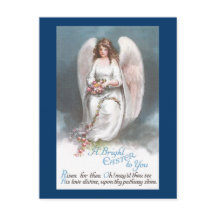 Vintage Easter Angel Weaving Flower Garland