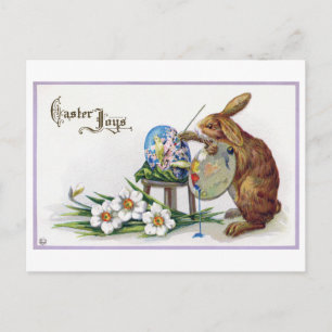 Vintage Easter Artist Bunny Postcard