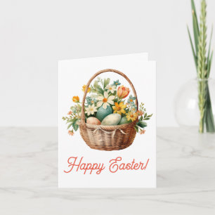 Vintage Easter Basket Card