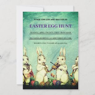 Vintage Easter Brunch Egg Hunt Invitation