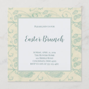 Vintage Easter Brunch Invitation