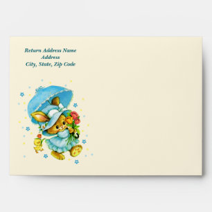 Vintage Easter Bunny and Chick. Easter  Envelopes