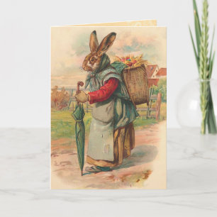 Vintage Easter Bunny Card