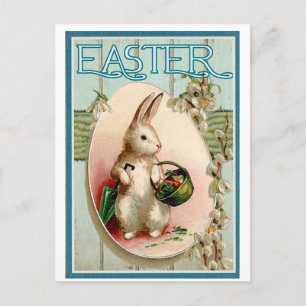 Vintage Easter Bunny Holiday Postcard
