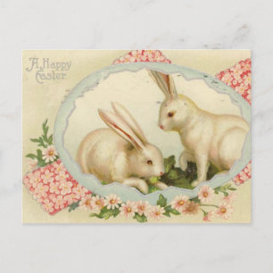 Vintage Easter Bunny Holiday Postcard