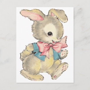 Vintage Easter Bunny Holiday Postcard