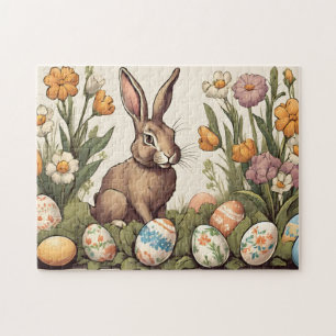 Vintage Easter Bunny in the Spring Garden  Jigsaw Puzzle