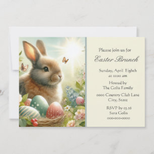 Vintage Easter Bunny  Invitation