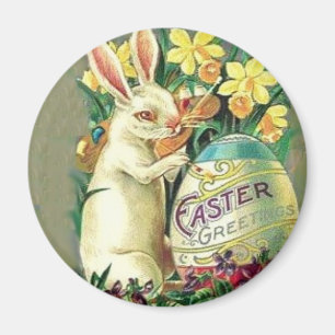 Vintage Easter Bunny Magnet