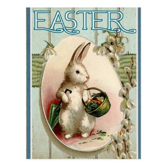 Vintage Easter Bunny Postcard | Zazzle.com.au