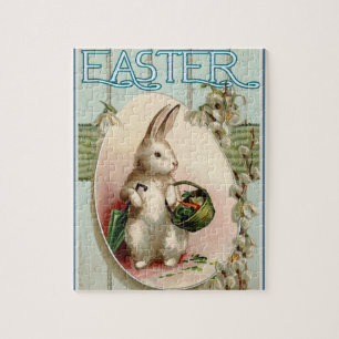 Vintage Easter Bunny Spring Jigsaw Puzzle