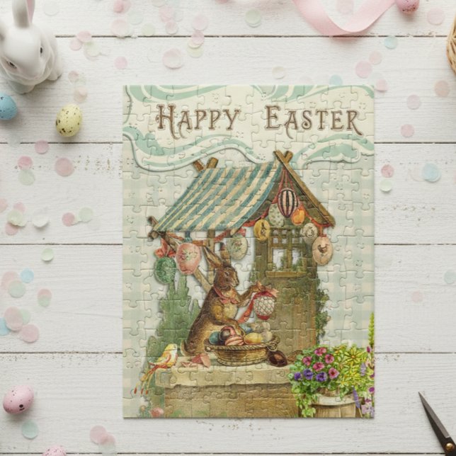 Vintage Easter Bunny Spring Jigsaw Puzzle (Creator Uploaded)