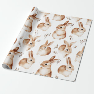 Vintage Easter Bunny Wrapping Paper 