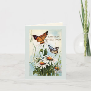 Vintage Easter Butterfly Greeting Cards