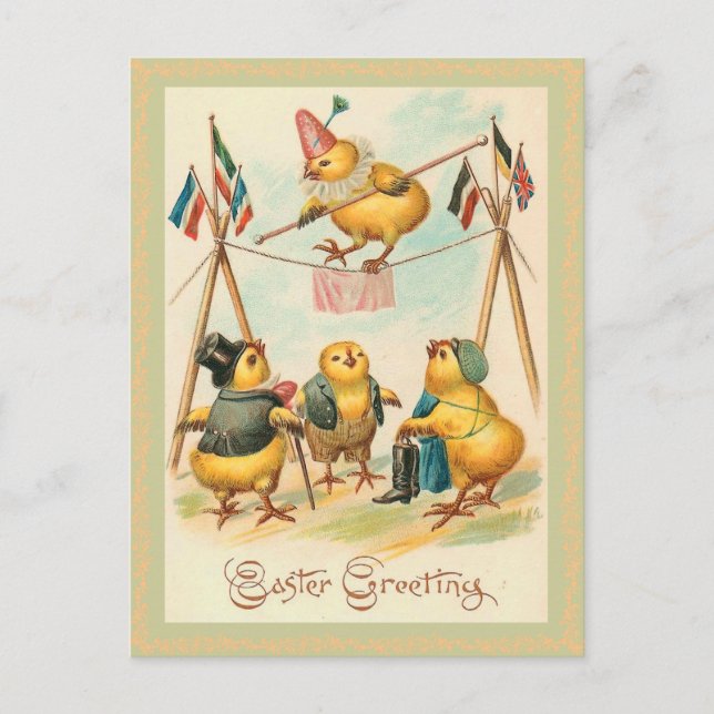 Vintage Easter Chick Postcard (Front)