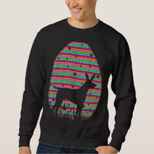 Vintage Easter Egg English Pointer Dog Easter Sun Sweatshirt