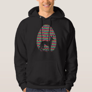 Vintage Easter Egg Italian Greyhound Dog Easter S Hoodie