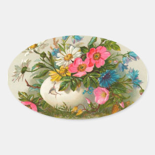 Vintage Easter Egg Stickers